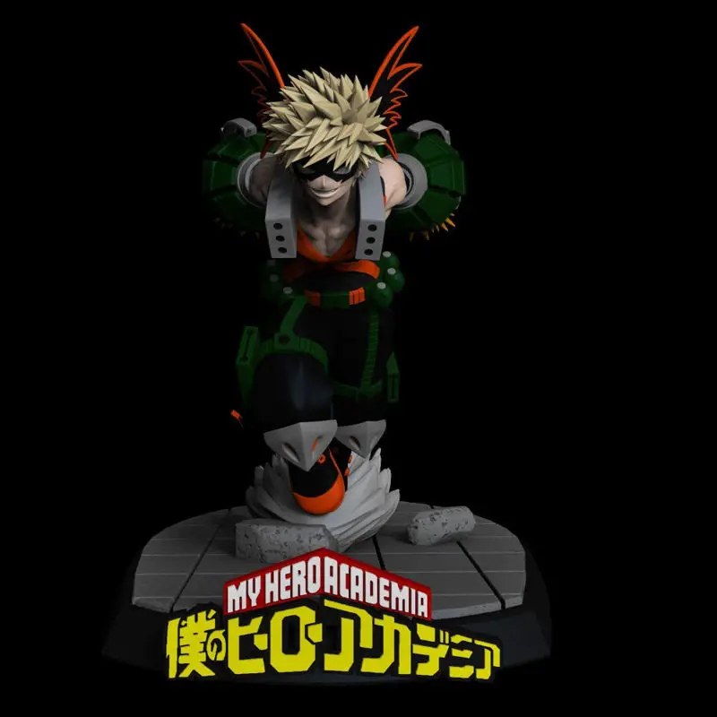 爆豪勝己 - 僕のヒーローアカデミア 3D プリント モデル STL