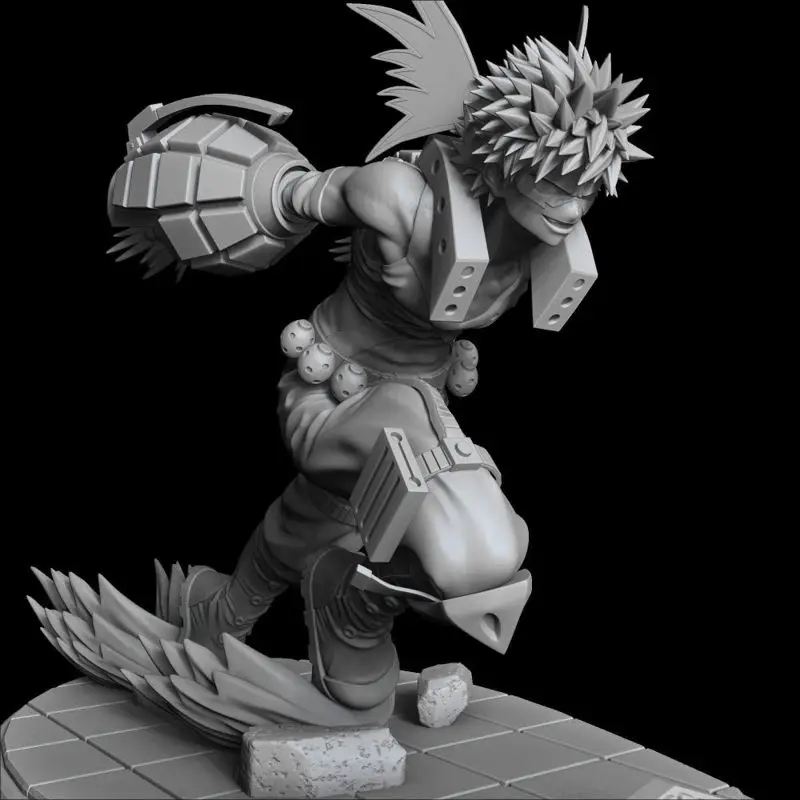 爆豪勝己 - 僕のヒーローアカデミア 3D プリント モデル STL