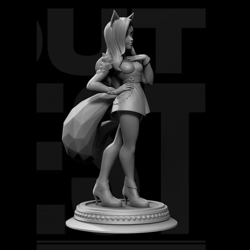 KDA All Out Ahri from League of Legends Figurine 3D Printing Model STL