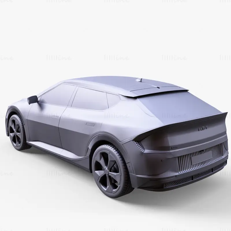3D модел на хибридна кола Kia EV6