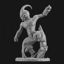 Kid Buu fighting 3d printing model