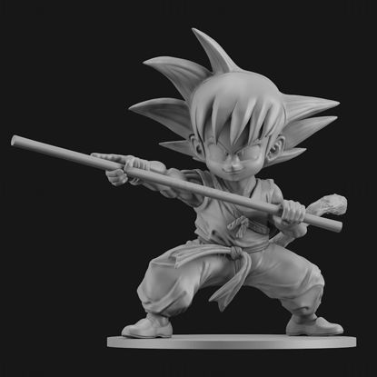 Kid Goku 3d-utskrift modell STL