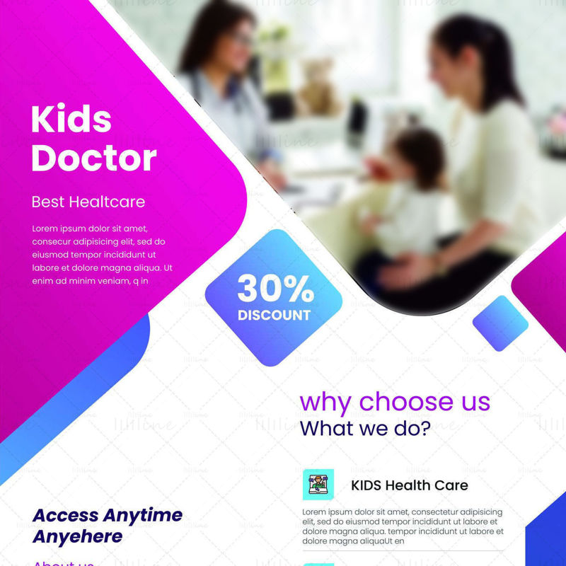 Flyer Doctor pentru copii