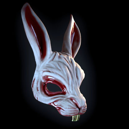 Killer konijnenmasker 3D-printmodel STL