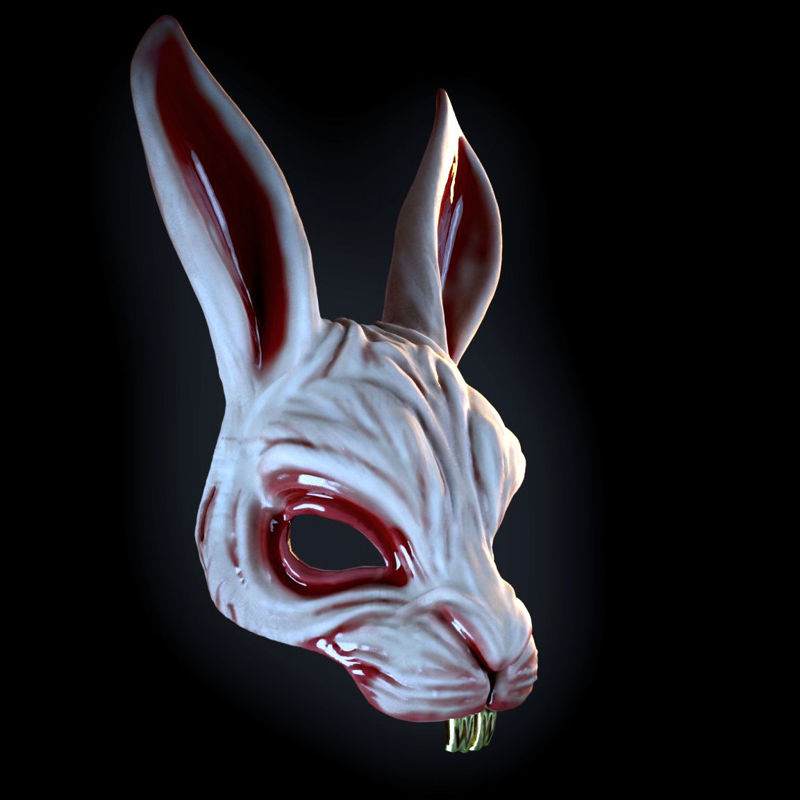 Killer kaninmaske 3d-utskrift modell STL