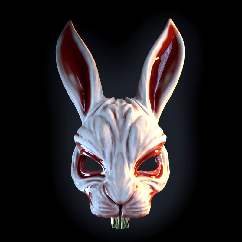 Máscara de coelho assassino impressão 3d modelo STL
