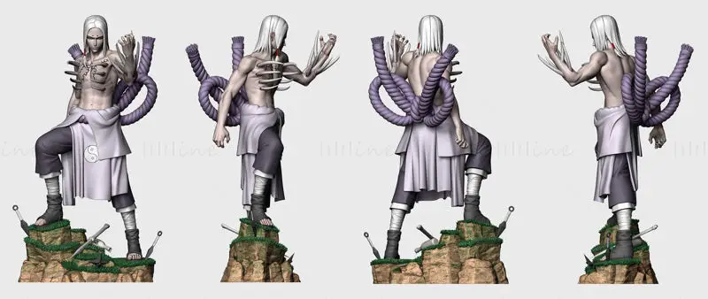 Kimimaro - Naruto 3D tiskalni model STL