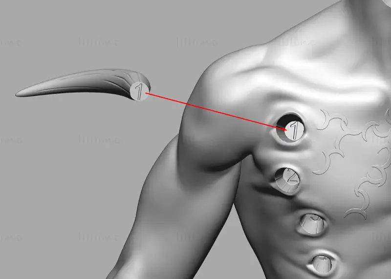 君麻吕 - 火影忍者 3D 打印模型 STL