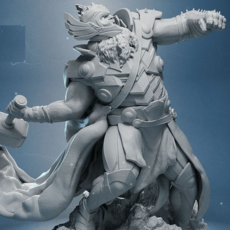 King Thor 3d Model Ready To Print Stl