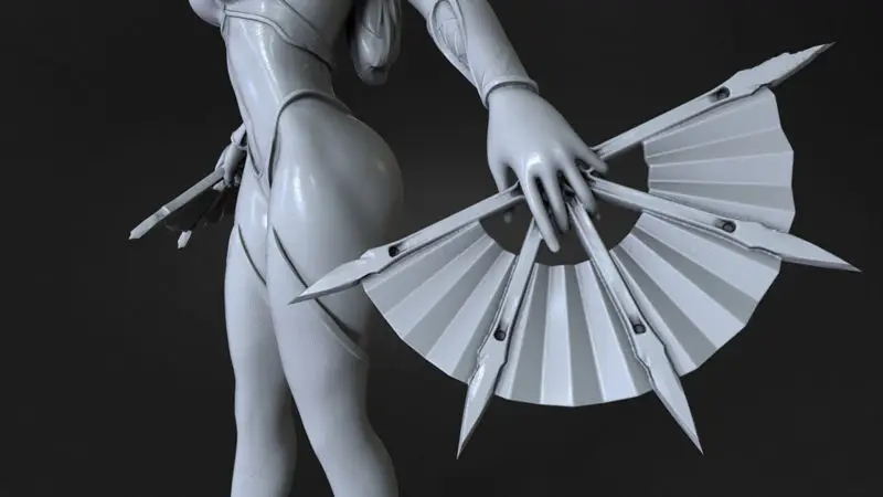 Archivos STL del modelo de impresión 3D de Kitana