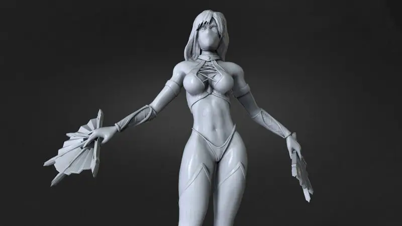 Archivos STL del modelo de impresión 3D de Kitana