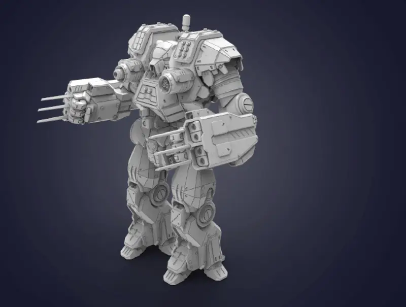 فایل‌های STL مدل قابل چاپ سه بعدی Kodiak Mech 3D Figuries، مدل‌های خرس رباتی برای چاپگرهای سه بعدی