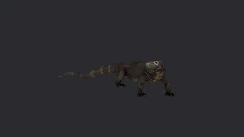 Modello di stampa 3D del drago di Komodo