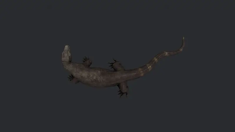Modello di stampa 3D del drago di Komodo