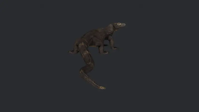 Modello di stampa 3D del drago di Komodo