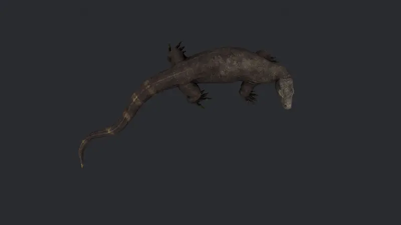 Modello di stampa 3D del drago di Komodo