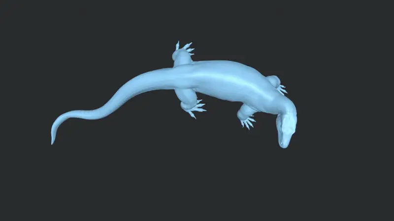Modello di stampa 3D del drago di Komodo