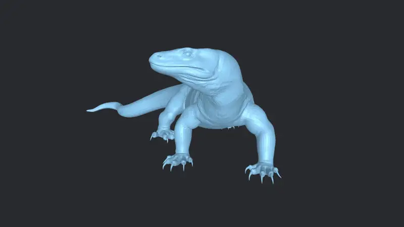Modello di stampa 3D del drago di Komodo