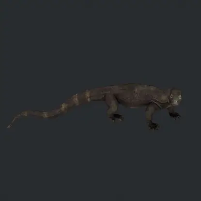 Komodo Dragon 3D Print Model