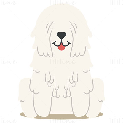 Vektor komondorského psa