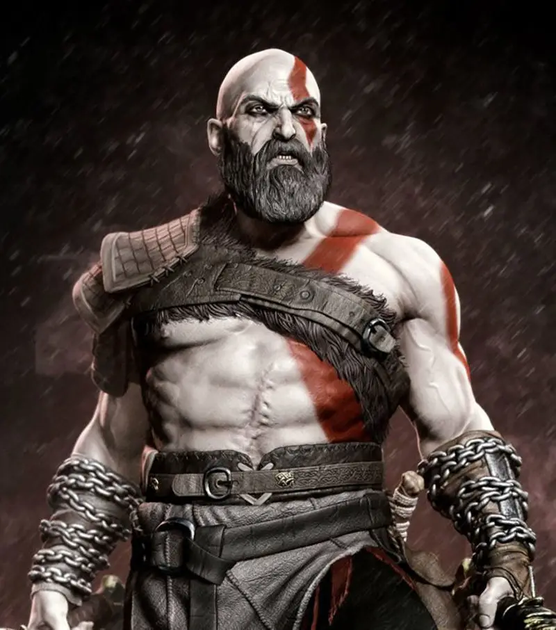 Modèle d'impression 3D de Kratos, dieu de la guerre : statue épique de guerrier spartiate pour collectionneurs