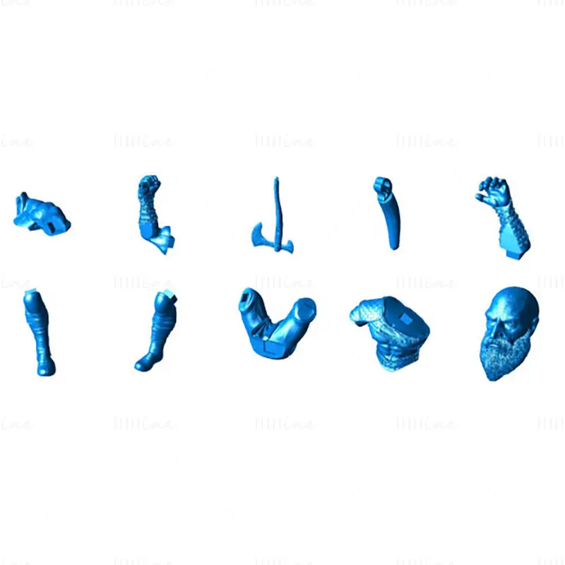Arquivos STL de modelos de impressão 3D de figuras de Kratos no trono