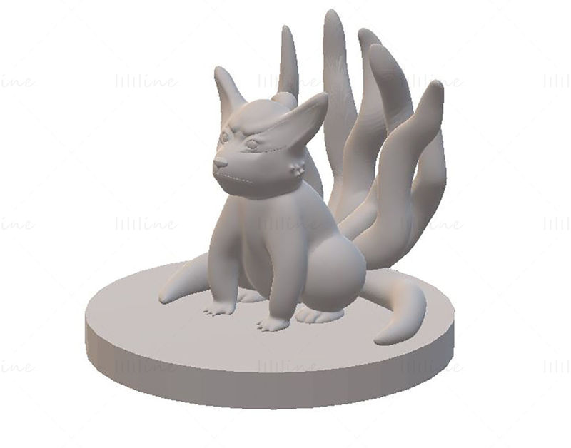 Kurama (Kyubi) Naruto Modelo 3D Pronto para Imprimir STL