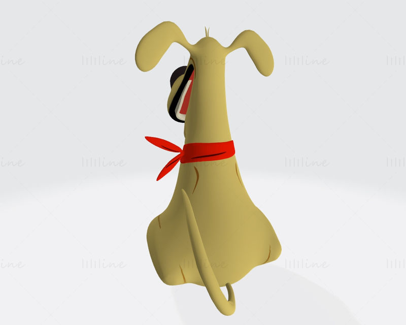 Labrador Retriever Cartoon 3D-Druckmodell