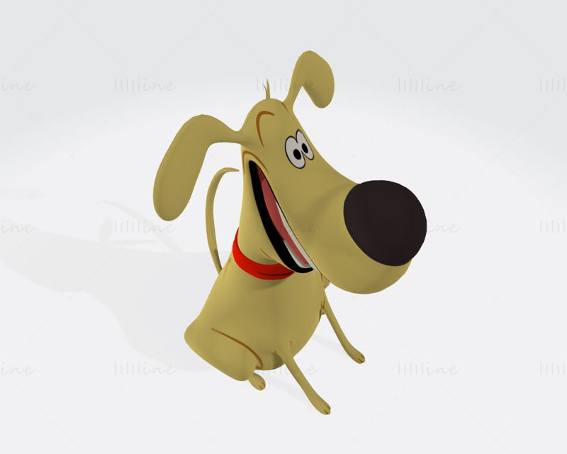 Labrador Retriever Cartoon 3D-Druckmodell