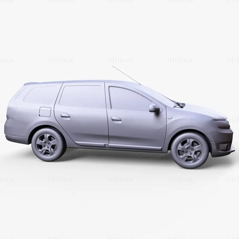 Modelo 3D do carro Lada Largus Furgon 2016