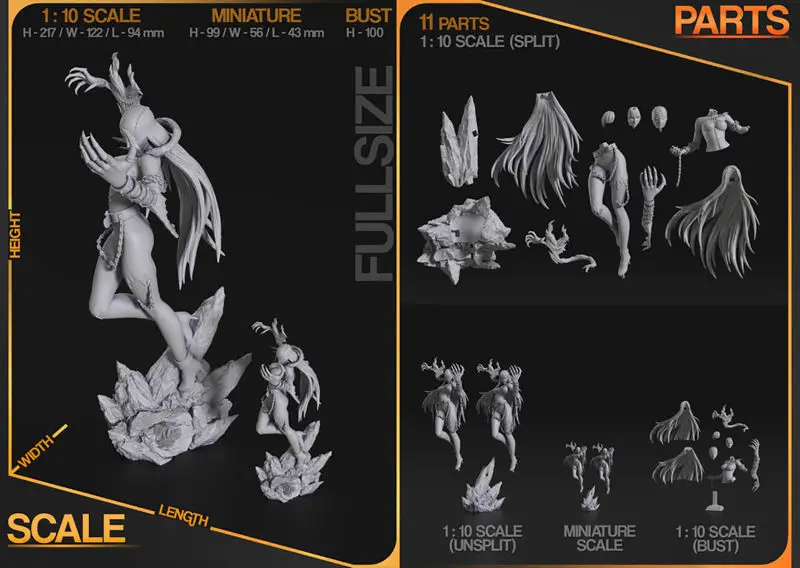 Lady Devimon iz datotek STL za 3D-tiskanje Digimon