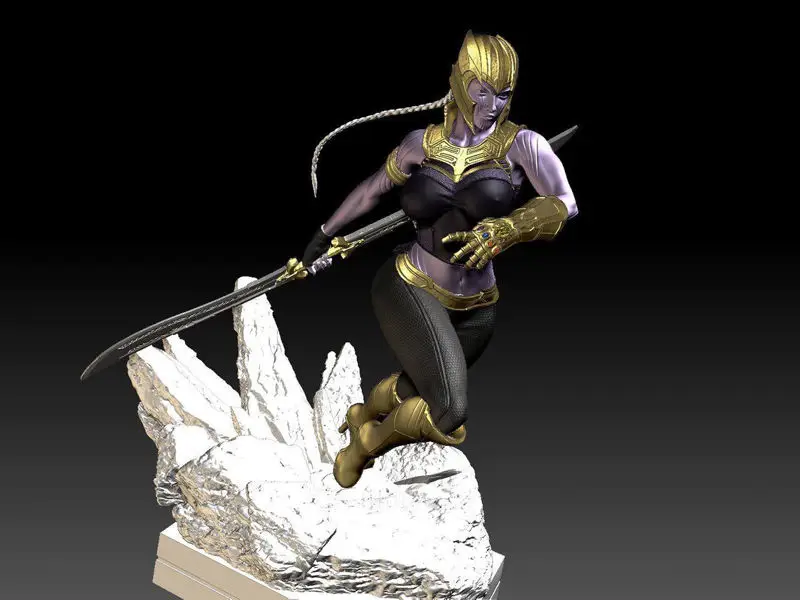 Lady Thanos 3D Print Model STL FDM