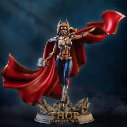 Lady Thor 3D Model Ready to Print STL