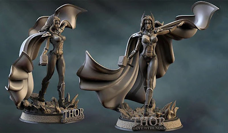 Lady Thor Modelo 3D Listo para Imprimir STL