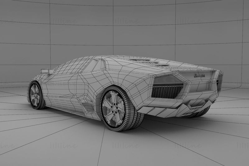 Lamborghini Reventon 2008 3D Model