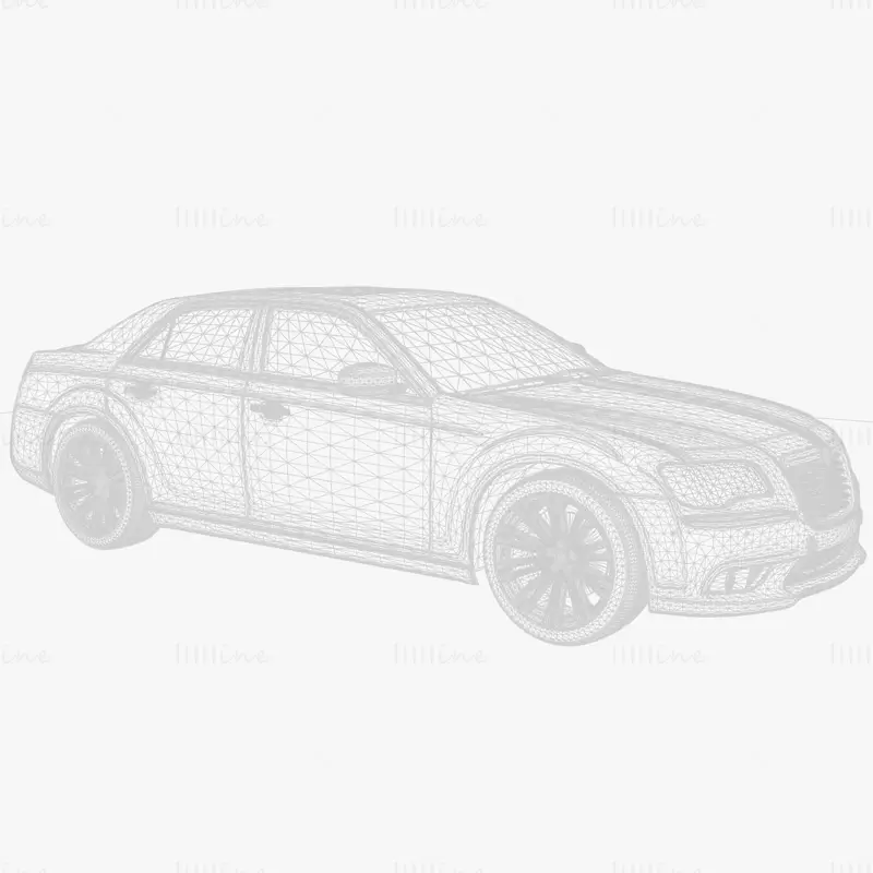 Lancia Thema 2014 Car 3D Model