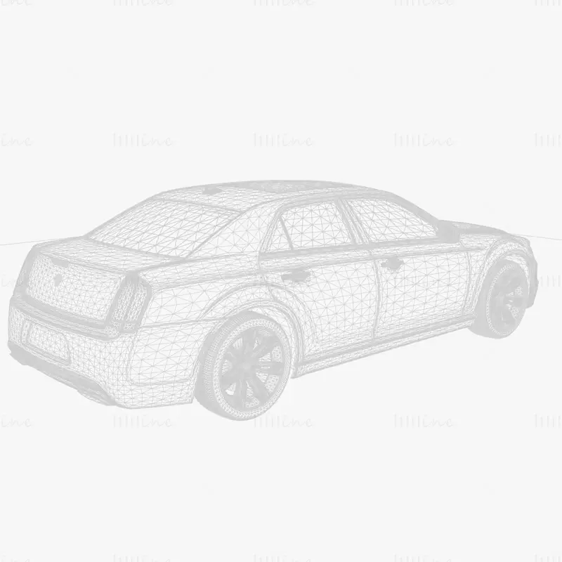 Lancia Thema 2018 Car 3D Model