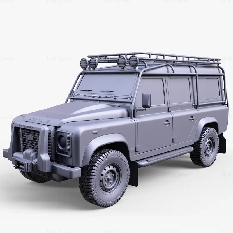 Land Rover Defender V8 3D Model