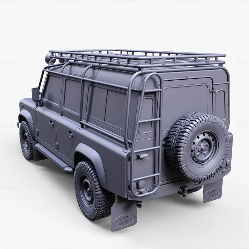 Land Rover Defender V8 3D Modeli