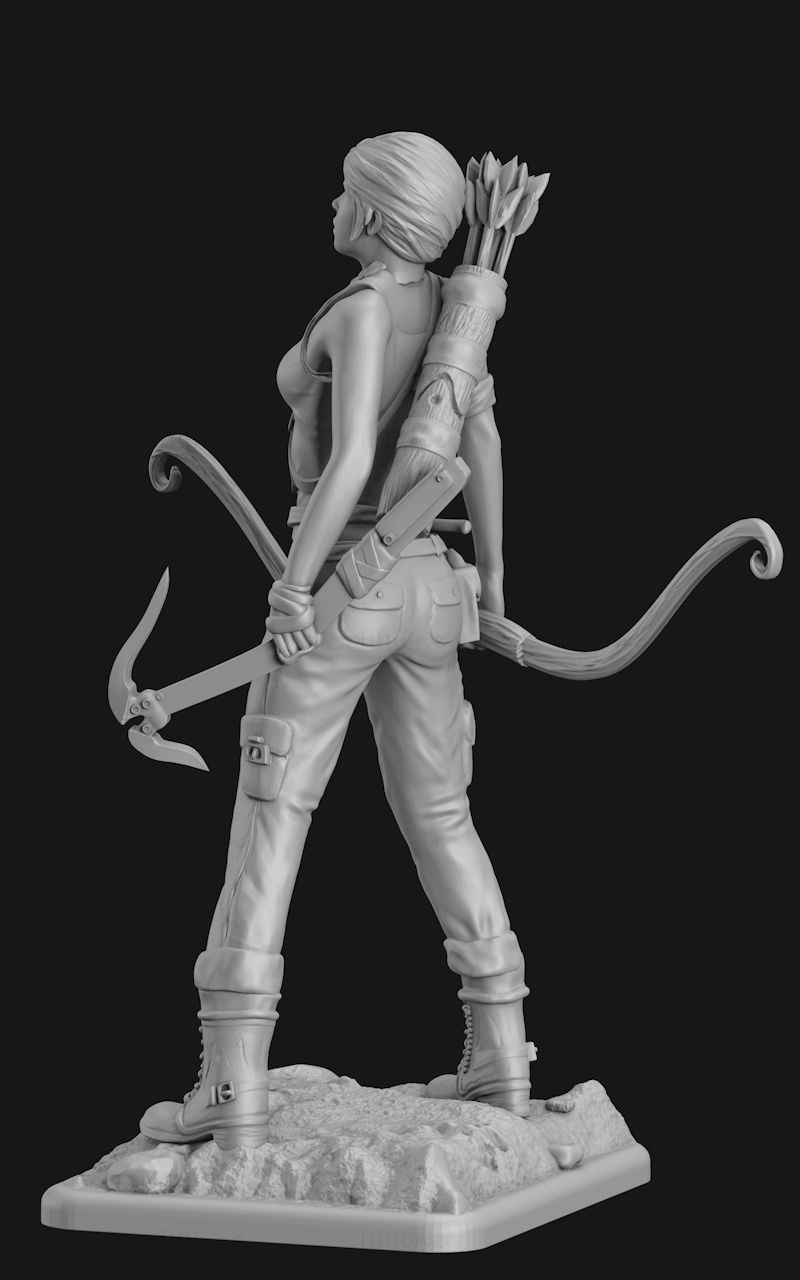 Lara croft model de imprimare 3d STL