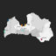Latvia Infographics Map editable PPT & Keynote