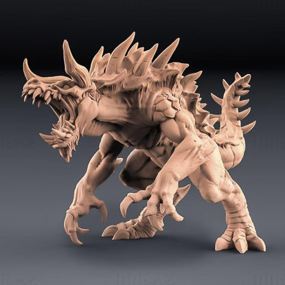 Legendarische verslinder Tarasque 3D-printmodel STL