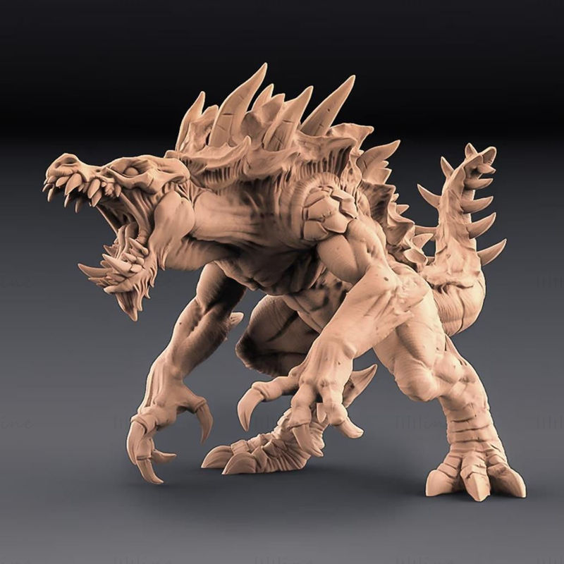 Legendarische verslinder Tarasque 3D-printmodel STL