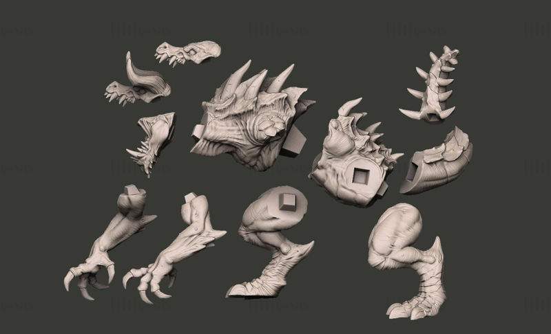 Legendární Devourer Tarasque Model pro 3D tisk STL