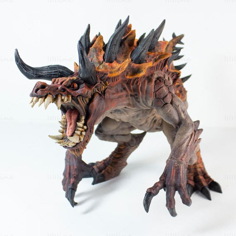 Legendarische verslinder Tarasque 3D-printmodel STL