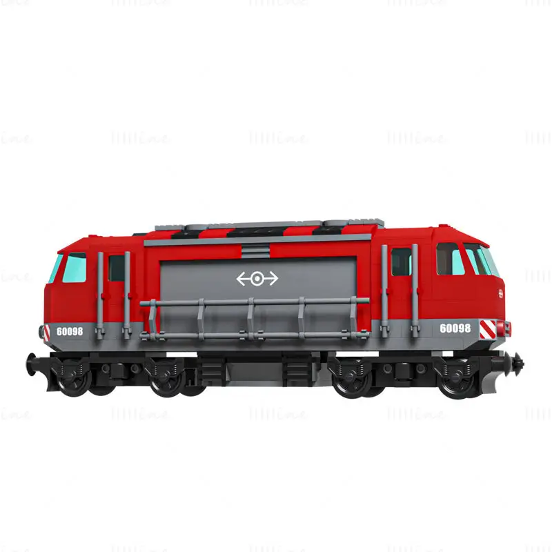 LEGO 60098 Heavy Train 3D Model