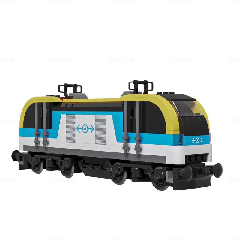 Lego 60336 Freight Train 3D Model