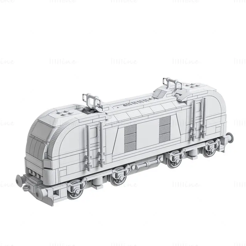 Lego 60336 Freight Train 3D Model