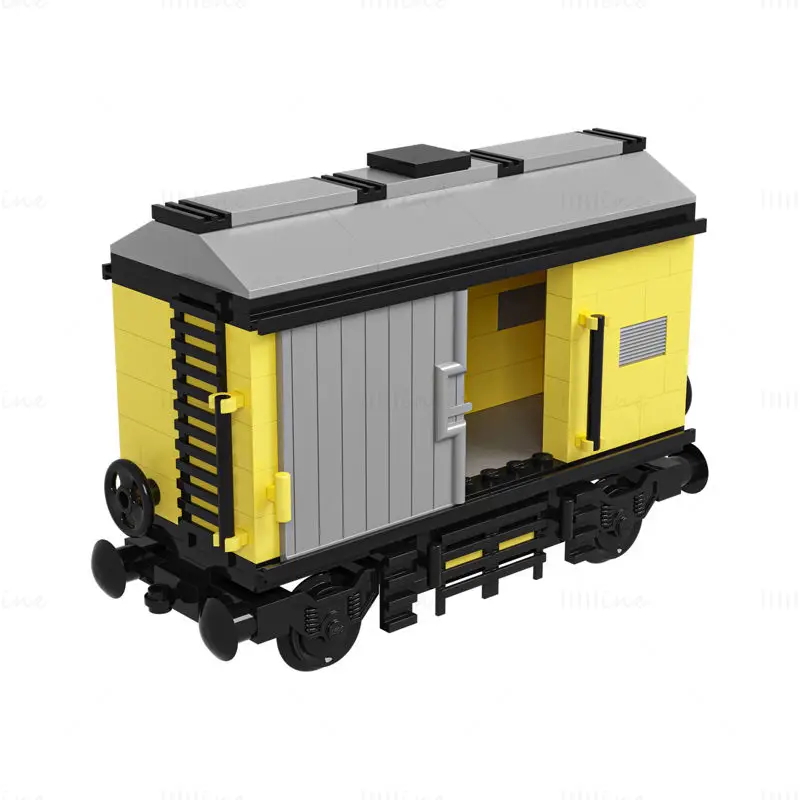 Lego Small Freight Wagon 3D Model