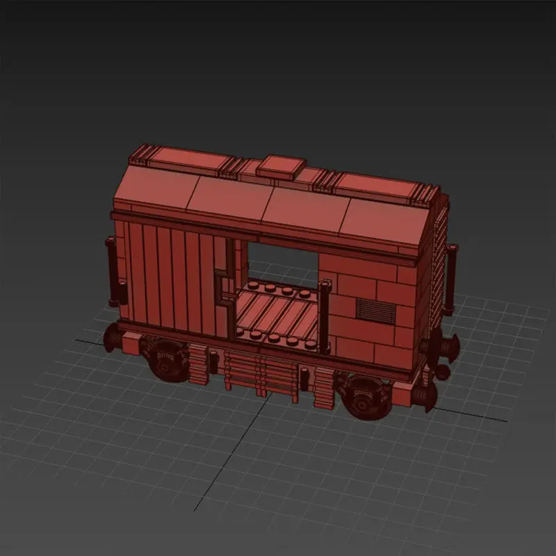 Lego Small Freight Wagon 3D Model